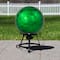 10" Green Turtle Shell Inspired Mirrored Outdoor Garden Gazing Ball